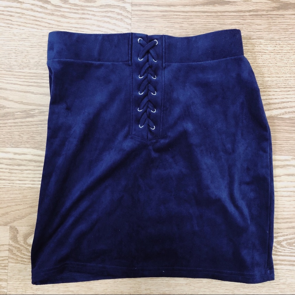 Forever 21 Velvet Mini Skirt